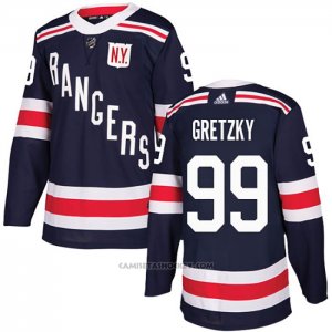Camiseta Hockey New York Rangers 99 Wayne Gretzky 2018 Winter Classic Azul