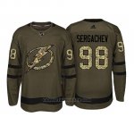 Camiseta Tampa Bay Lightning Mikhail Sergachev Camo Salute To Service