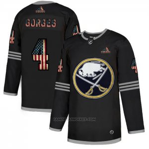Camiseta Hockey Buffalo Sabres Josh Gorges 2020 USA Flag Negro