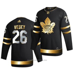 Camiseta Hockey Toronto Maple Leafs Jimmy Vesey Golden Edition Limited Autentico 2020-21 Negro