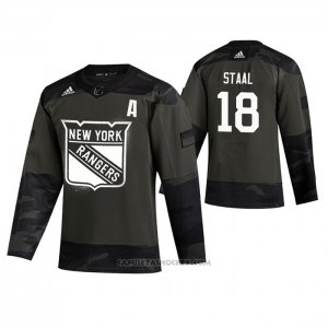 Camiseta Hockey New York Rangers Marc Staal 2019 Veterans Day Camuflaje