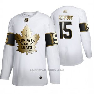 Camiseta Hockey Toronto Maple Leafs Alexander Kerfoot Golden Edition Limited Blanco
