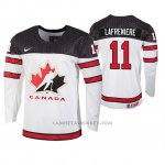 Camiseta Hockey Canada Alexis Lafreniere 2020 IIHF World Junior Championship Blanco