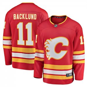 Camiseta Hockey Calgary Flames Mikael Backlund Primera Breakaway Rojo