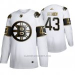 Camiseta Hockey Boston Bruins Danton Heinen Golden Edition Limited Blanco
