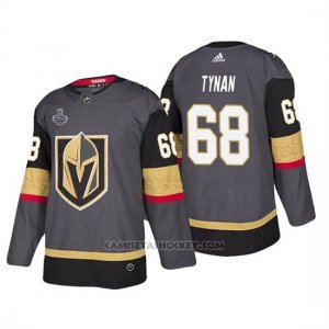 Camiseta Golden Knights Tj Tynan Bound Patch 2018 Stanley Cup Final Gris