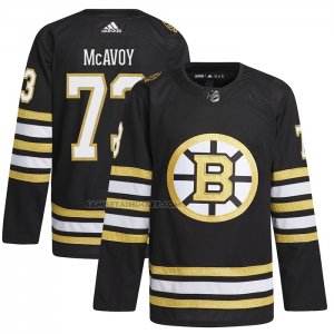 Camiseta Hockey Boston Bruins Charlie McAvoy Primegreen Autentico Pro Negro
