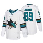 Camiseta Hockey Hombre San Jose Sharks 89 Mikkel Boedker 2018 Blanco