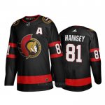 Camiseta Hockey Ottawa Senators Ron Hainsey Primera 2020-21 Negro