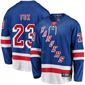 Camiseta Hockey New York Rangers Adam Fox Primera Premier Breakaway Azul