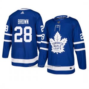 Camiseta Toronto Maple Leafs Connor Brown Autentico Home Azul