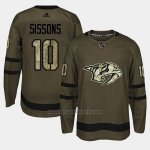 Camiseta Nashville Predators Colton Sissons Camo Salute To Service
