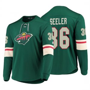 Camiseta Minnesota Wild Nick Seeler Adidas Platinum Verde