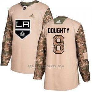 Camiseta Hockey Nino Los Angeles Kings 8 Drew Doughty Camo Autentico 2017 Veterans Day Stitched
