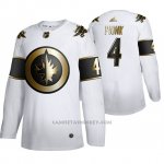 Camiseta Hockey Winnipeg Jets Lars Erik Sjoberg Golden Edition Limited Blanco
