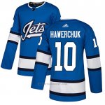 Camiseta Hockey Winnipeg Jets 10 Dale Hawerchuk Alterno Autentico Azul