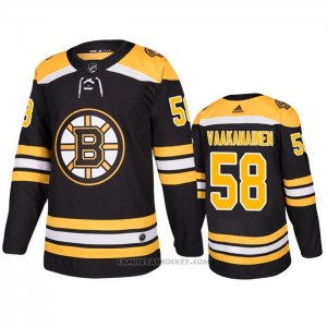 Camiseta Hockey Boston Bruins Urho Vaakanainen Primera Negro