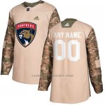 Camiseta Hockey Hombre Florida Panthers Camo Autentico 2017 Veterans Day Stitched Personalizada