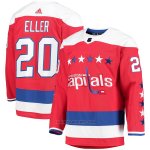 Camiseta Hockey Washington Capitals Lars Eller Alterno Autentico Rojo