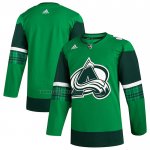 Camiseta Hockey Colorado Avalanche 2023 St. Patrick's Day Autentico Verde