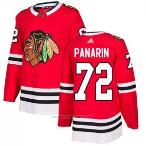 Camiseta Hockey Chicago Blackhawks 72 Panarin Primera Autentico Rojo