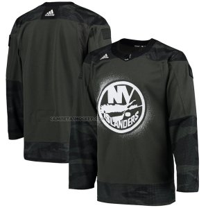Camiseta Hockey New York Islanders Military Autentico Camuflaje