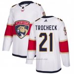 Camiseta Hockey Florida Panthers Trocheck Road Autentico Blanco