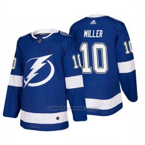 Camiseta Tampa Bay Lightning J.t. Miller Home Autentico Jugador Azul
