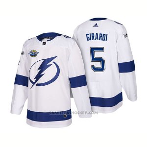 Camiseta Hockey Hombre Tampa Bay Lightning 5 Dan Girardi 2018 Blanco