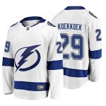 Camiseta Tampa Bay Lightning Slater Koekkoek 2019 Away Breakaway Blanco