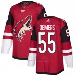 Camiseta Hockey Arizona Coyotes 55 Demers Primera Autentico Rojo