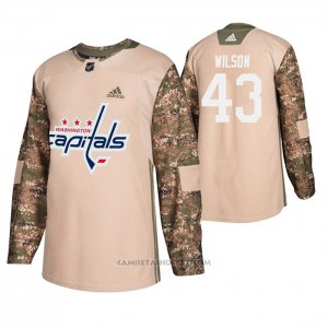 Camiseta Hockey Washington Capitals Tom Wilson Veterans Day Camuflaje