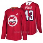 Camiseta Washington Capitals Tom Wilson New Season Practice Rojo
