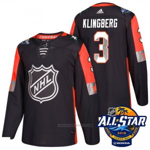 Camiseta Hockey Hombre Dallas Stars 3 John Klingberg Negro 2018 All Star Autentico