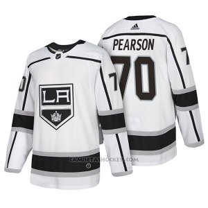 Camiseta Hockey Hombre Autentico Los Angeles Kings 70 Tanner Pearson Away 2018 Blanco