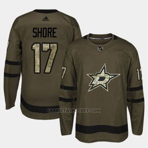 Camiseta Dallas Stars Devin Shore Camo Salute To Service