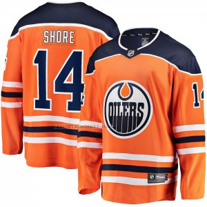 Camiseta Hockey Edmonton Oilers Devin Shore Primera Breakaway Naranja