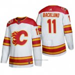 Camiseta Hockey Calgary Flames Mikael Backlund 2019 Heritage Classic Autentico Blanco