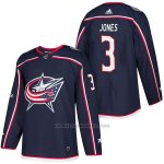 Camiseta Hockey Hombre Autentico Columbus Blue Jackets 3 Seth Jones Home 2018 Azul