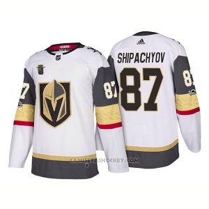 Camiseta Hockey Hombre Autentico Vegas Golden Knights 87 Vadim Shipachyov Away 2018 Blanco