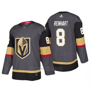 Camiseta Golden Knights Griffin Reinhart Home Autentico Jugador Gris