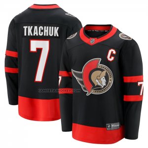 Camiseta Hockey Ottawa Senators Brady Tkachuk Primera Breakaway Negro