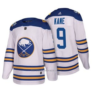 Camiseta Hockey Hombre Autentico Buffalo Sabres 9 Evander Kane 2018 Winter Classic Blanco