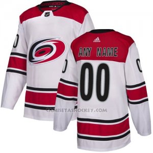 Camiseta Hockey Hombre Carolina Hurricanes Segunda Personalizada Blanco