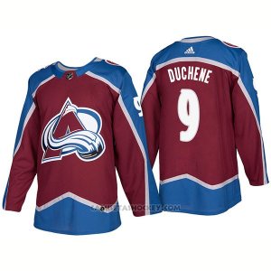 Camiseta Hockey Hombre Colorado Avalanche 9 Matt Duchene Home Premier 2017-2018 Rojo