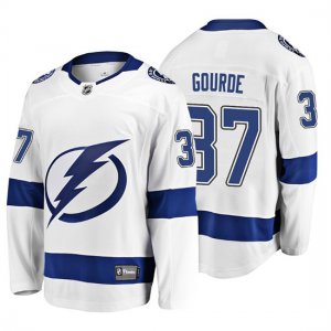 Camiseta Tampa Bay Lightning Yanni Gourde 2019 Away Breakaway Blanco