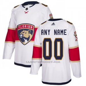 Camiseta Hockey Hombre Florida Panthers Segunda Personalizada Blanco