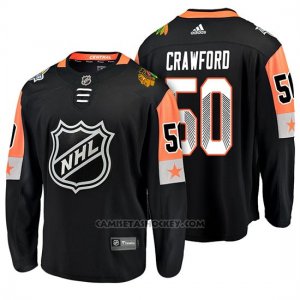 Camiseta Chicago Blackhawks Corey Crawford 2018 All Star Negro