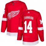 Camiseta Hockey Detroit Red Wings 14 Brendan Shanahan Primera Autentico Rojo