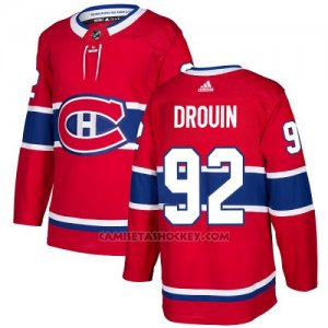 Camiseta Hockey Nino Montreal Canadiens 92 Jonathan Drouin Rojo Home Autentico Stitched